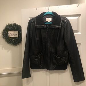 Black Faux Leather Jacket